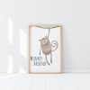 animal-wall-posters-monkey-freebirds-kids