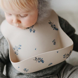 Silicone Baby Bib – Flowers