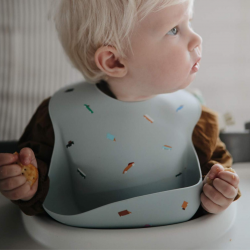 Silicone Baby Bib – Retro Cars