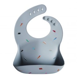 Silicone Baby Bib – Retro Cars