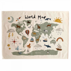 WORLD MAP WALL HANGING