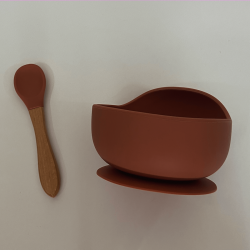 Silicone Suction Bowl Set – Spicy Orange