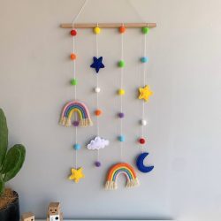 RAINBOW Wall Hanging Macrame