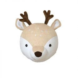 Plush Deer Head Wall Hanging