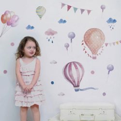 Colorful hot-air-baloon Wall Decal